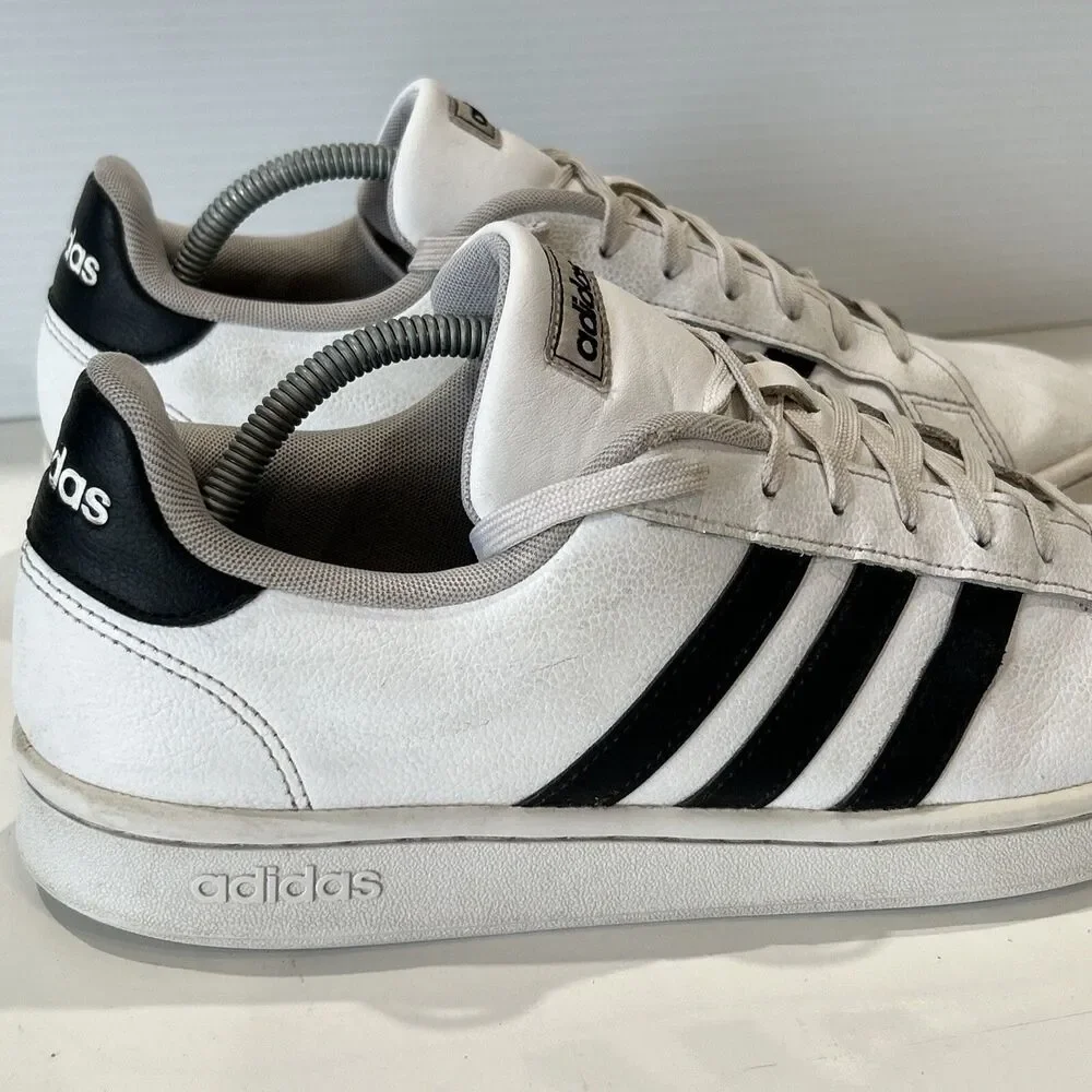Adidas Mens Grand Court F36392 White Casual Shoes Sneakers Size 12